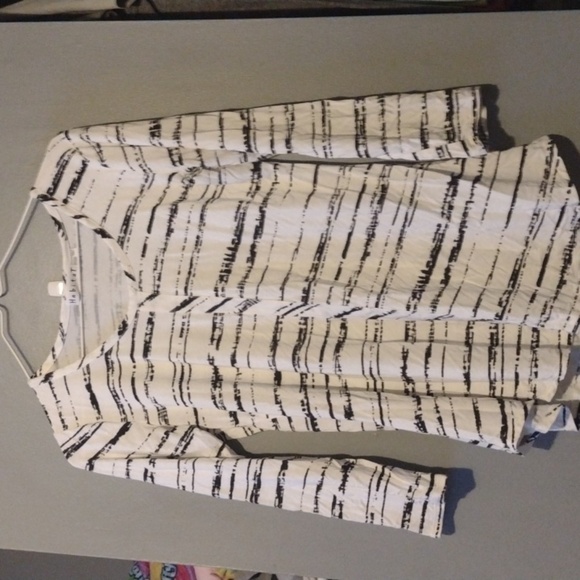 HABITAT shirt size small 3/4 length sleeves white and black - Picture 1 of 7